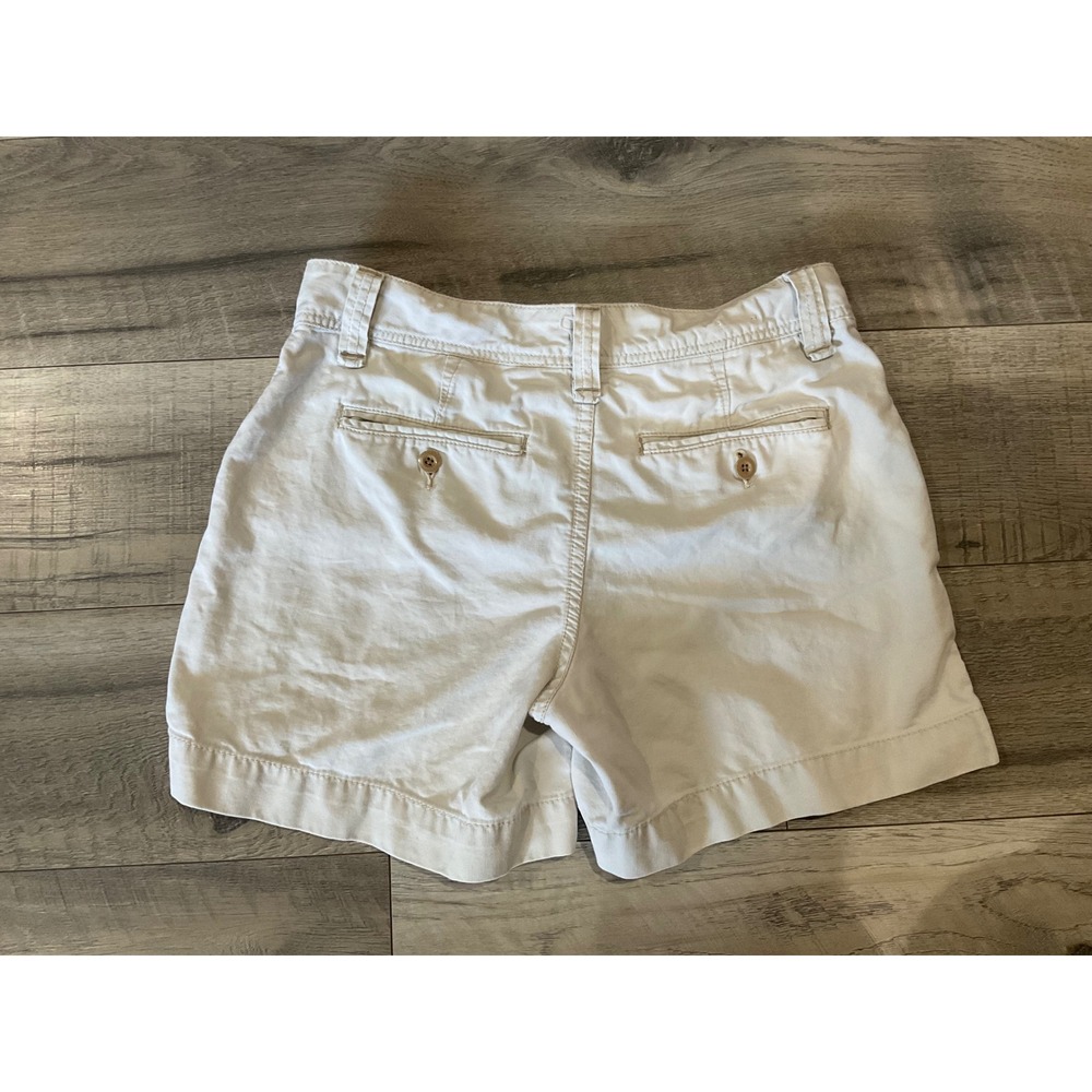 Polo Jeans Co Ralph Lauren Womens Khaki Utility Shorts Size 4 Cotton Off White - Picture 3 of 7